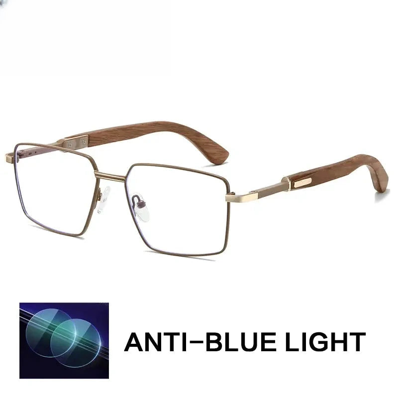 Unisex Polygon Full Rim Alloy Prescription Glasses 794003 — view 4 | Rx Spectacle