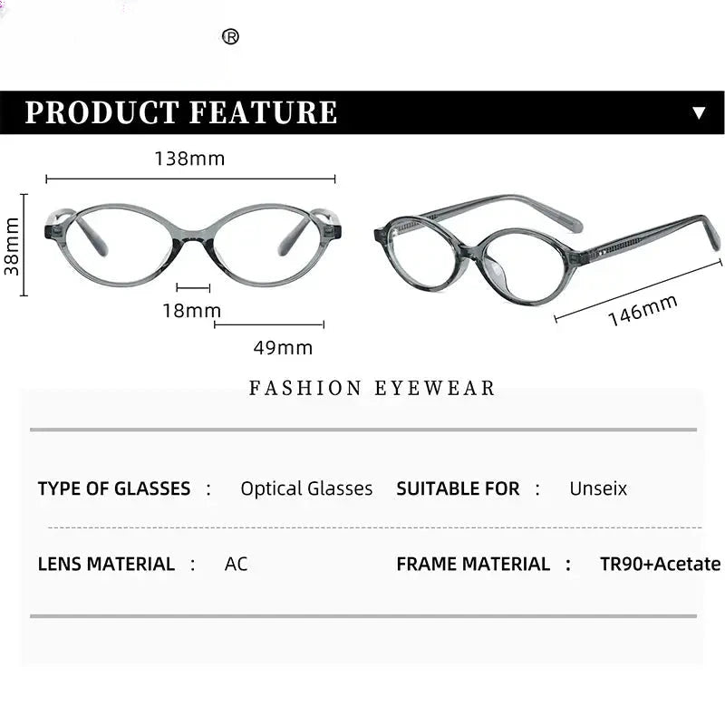 Women's Oval Full Rim Acetate Reading Glasses 91427 — view 2 | Rx Spectacle