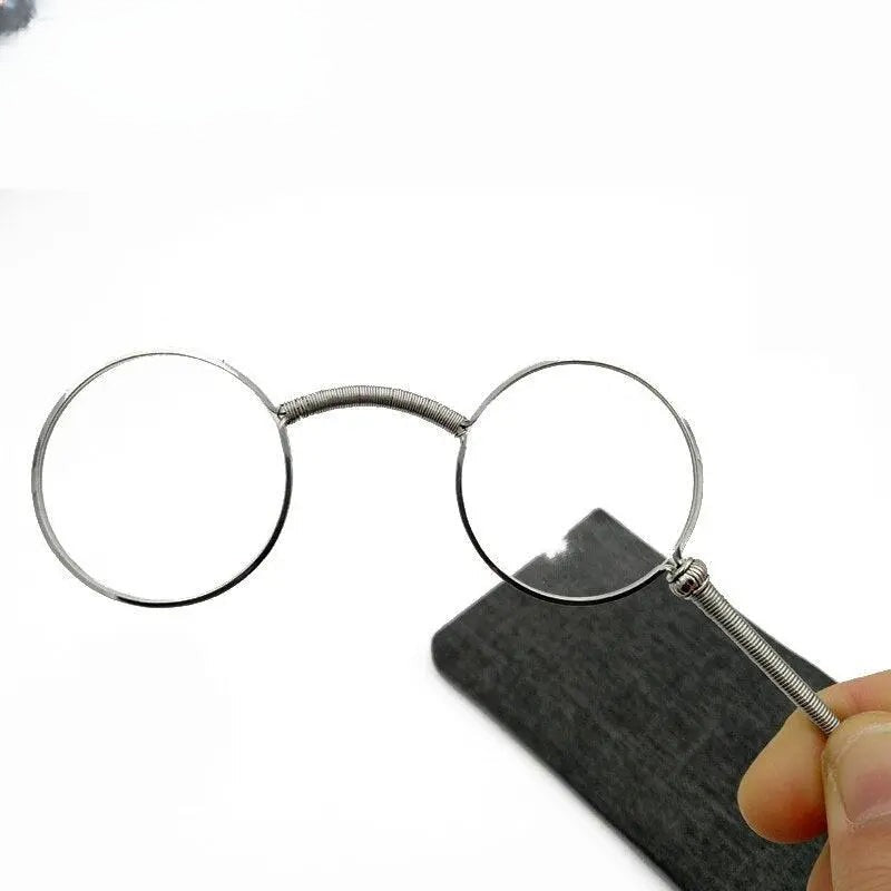 Unisex Round Full Rim Alloy Reading Glasses Y045 — view 6 | Rx Spectacle