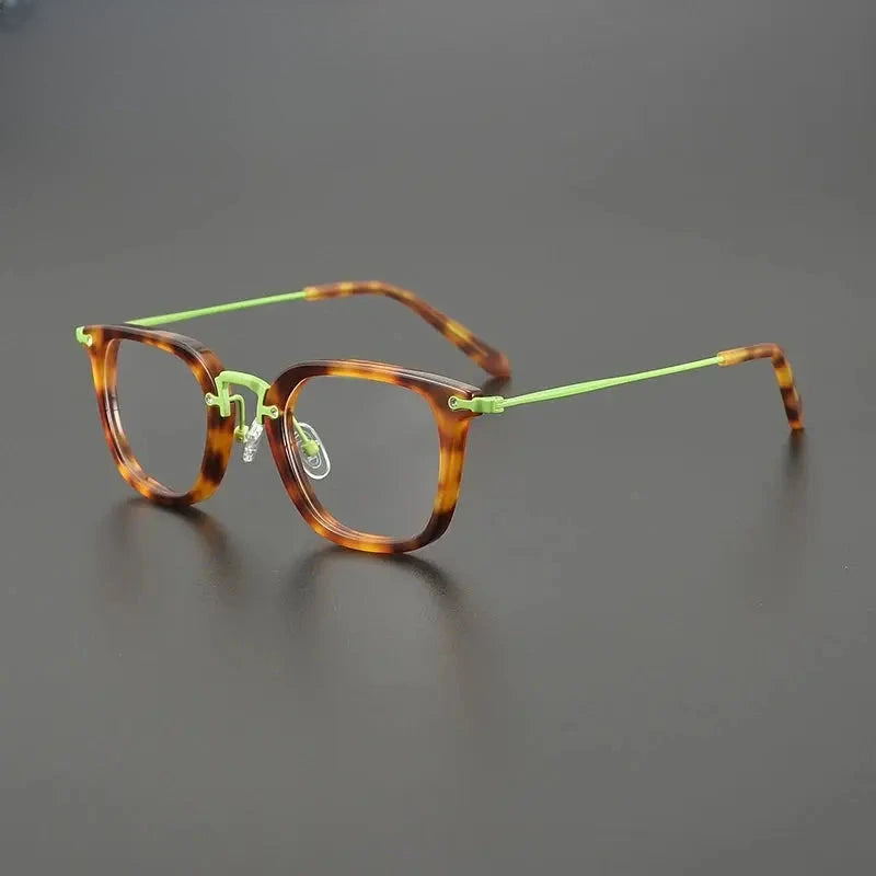 Unisex Square Full Rim Titanium Prescription Glasses Gxyj1505 — view 1 | Rx Spectacle