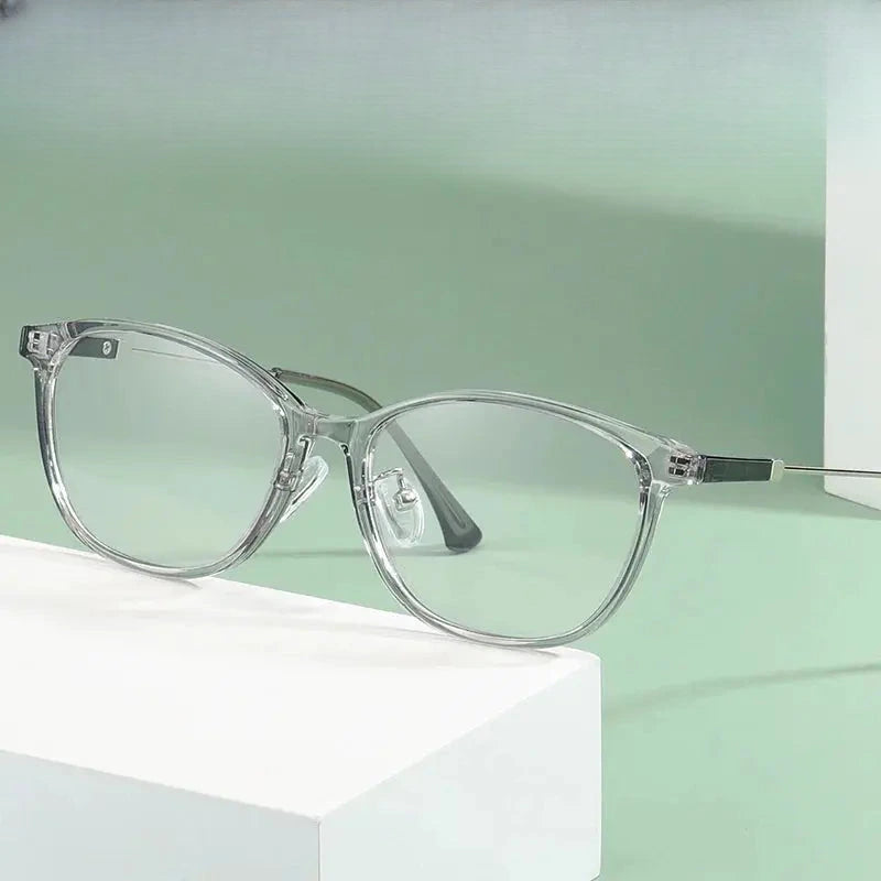 Unisex Round Full Rim Plastic Prescription Glasses 81290 — view 1 | Rx Spectacle