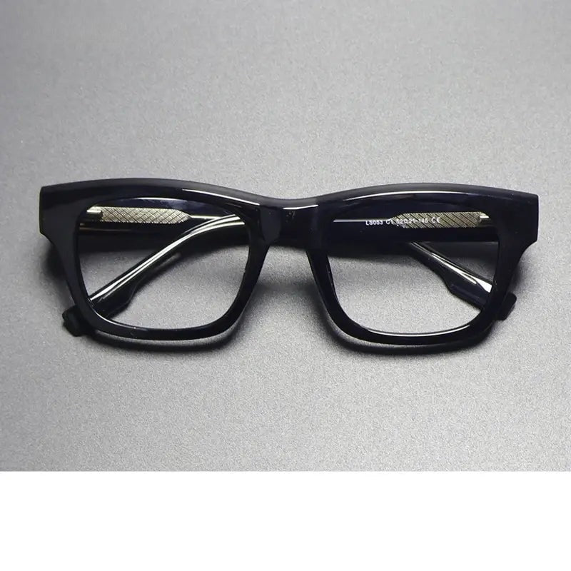 Men's Square Full Rim Titanium Prescription Glasses 762053 — view 1 | Rx Spectacle