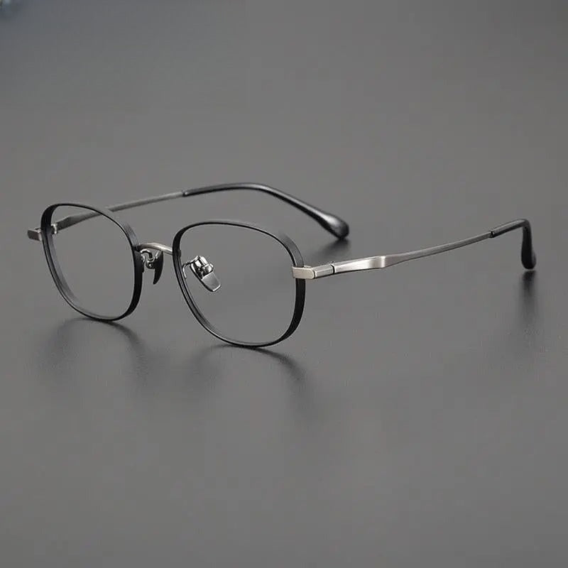 Unisex Square Full Rim Titanium Prescription Glasses Gxyj1025 — view 6 | Rx Spectacle