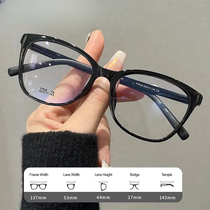 Women's Square Full Rim Titanium Prescription Glasses 70187 — view 6 | Rx Spectacle