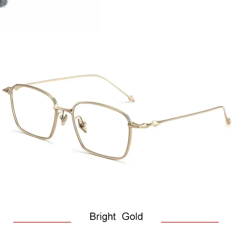Men's Polygon Full Rim Titanium Prescription Glasses 61491 — view 5 | Rx Spectacle