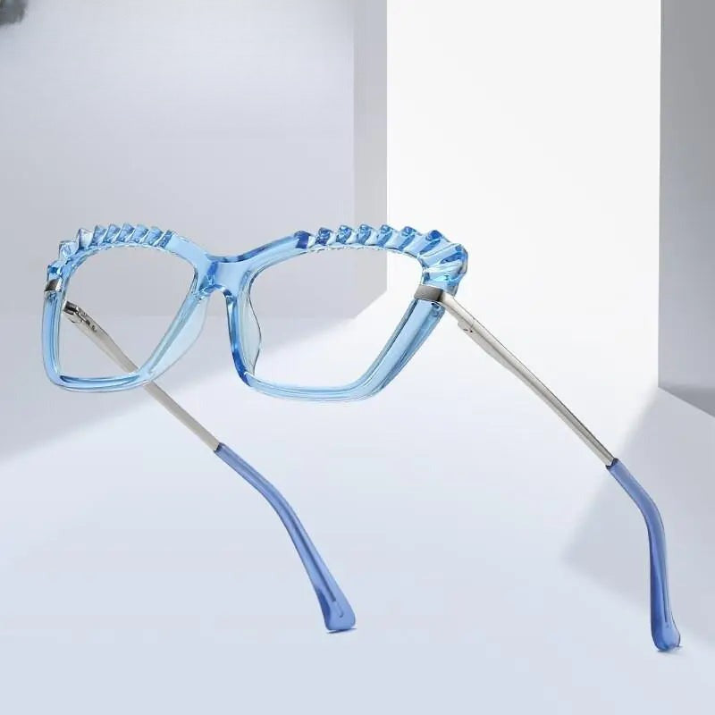 Women's Cat Eye Full Rim TR90 Prescription Glasses 2046 — view 1 | Rx Spectacle