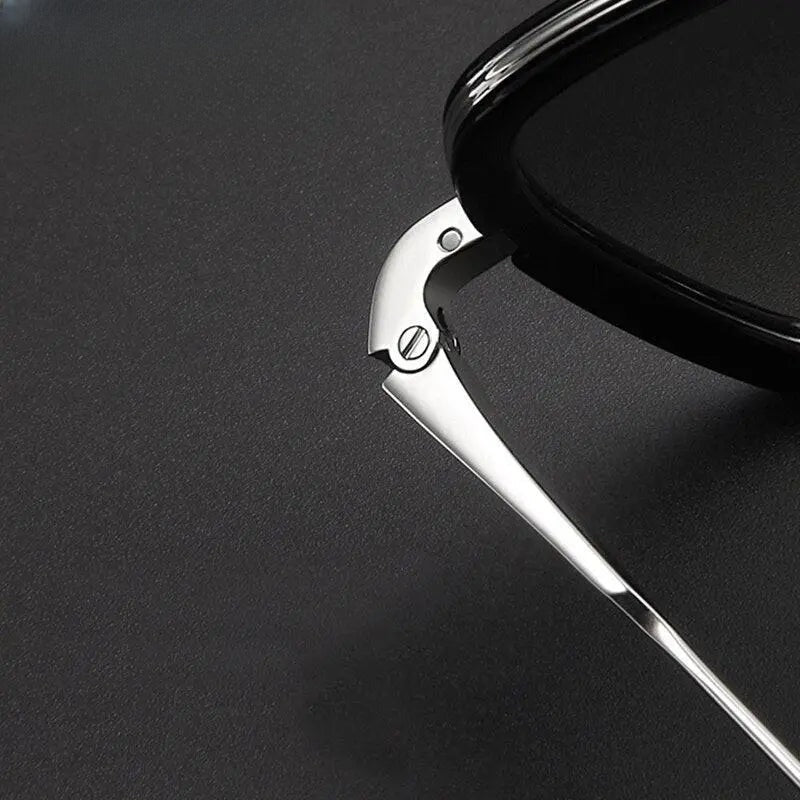 Unisex Square Full Rim Titanium Double Bridge Prescription Glasses T927 — view 6 | Rx Spectacle