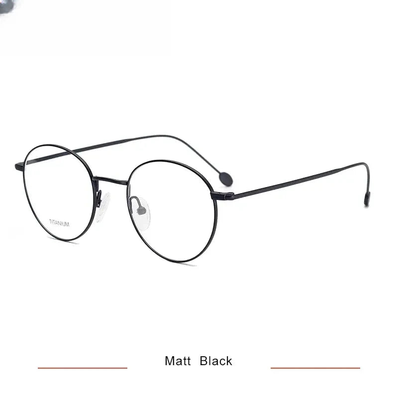 Women's Oval Full Rim Titanium Prescription Glasses 16052 — view 4 | Rx Spectacle