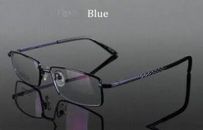 Men's Square Full Rim Alloy Prescription Glasses 2033 — view 5 | Rx Spectacle