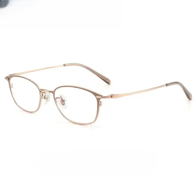 Women's Square Full Rim Titanium Prescription Glasses 70224 — view 6 | Rx Spectacle