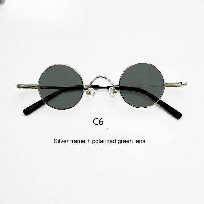 Unisex Round Full Rim Acetate Prescription Glasses Y050 — view 4 | Rx Spectacle