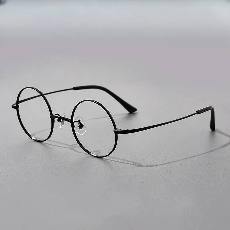 Women's Round Full Rim Titanium Prescription Glasses 8786 — view 1 | Rx Spectacle