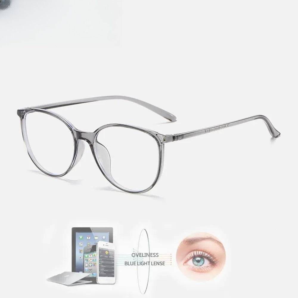 Unisex Round Full Rim Titanium Prescription Glasses 8075 — view 1 | Rx Spectacle