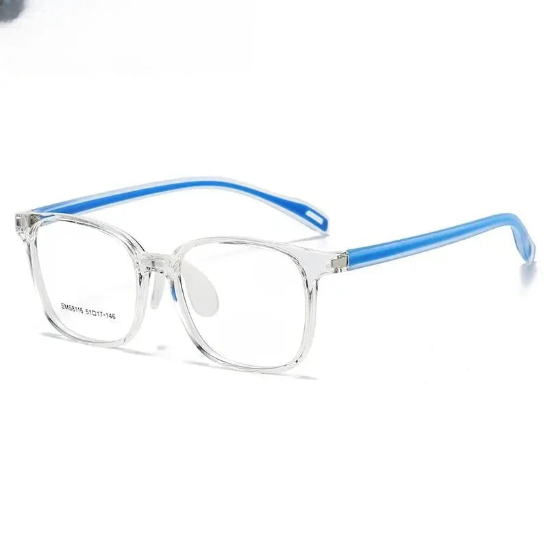 Unisex Square Full Rim Titanium Prescription Glasses 938116 — view 4 | Rx Spectacle