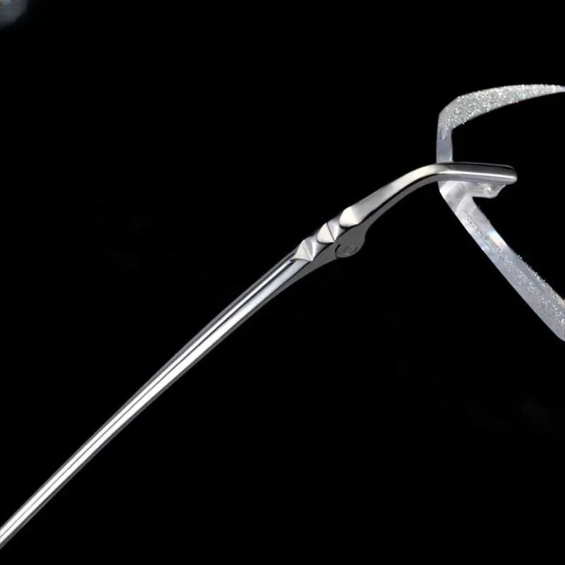 Unisex Rimless Titanium Prescription Glasses 3306 — view 5 | Rx Spectacle
