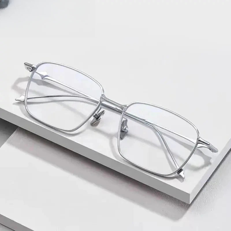 Men's Polygon Full Rim Titanium Prescription Glasses 671436 — view 1 | Rx Spectacle