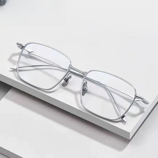 Men's Polygon Full Rim Titanium Prescription Glasses 671436 — view 1 | Rx Spectacle