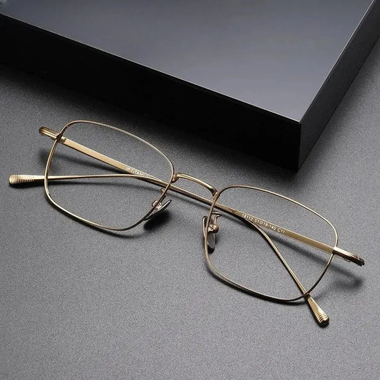 Unisex Square Full Rim Titanium Prescription Glasses 618133 — view 1 | Rx Spectacle
