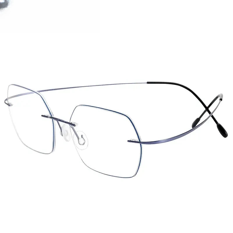 Unisex Rimless Titanium Prescription Glasses 36018 — view 1 | Rx Spectacle