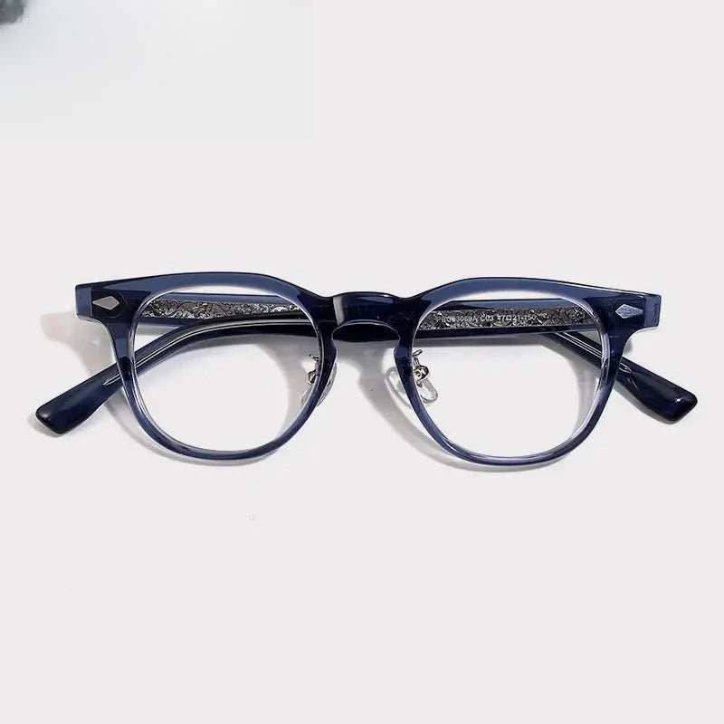 Unisex Square Full Rim Acetate Prescription Glasses G1522 — view 4 | Rx Spectacle