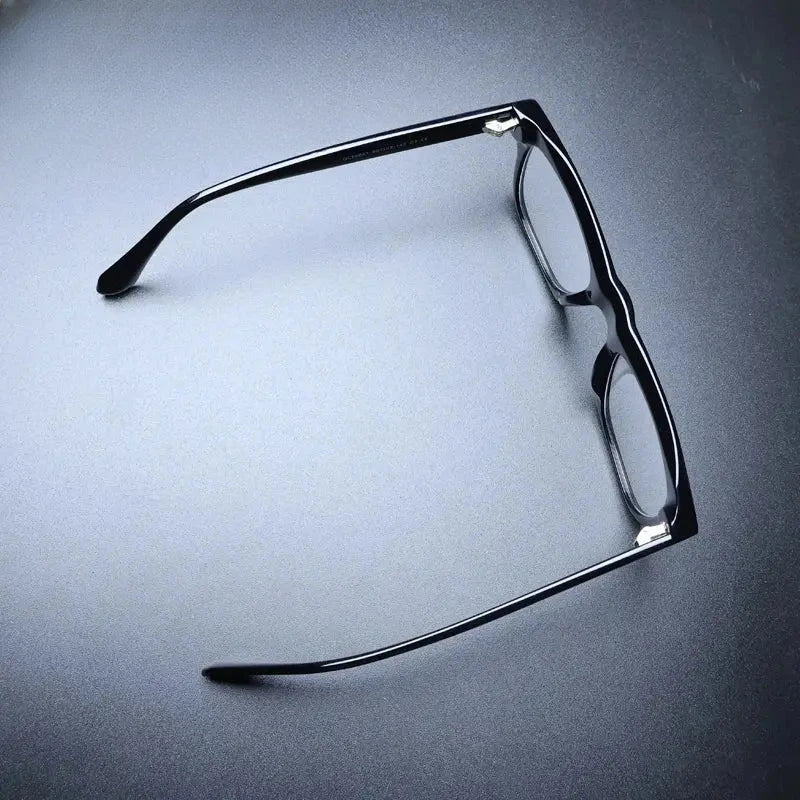 Unisex Square Full Rim Acetate Oversized Prescription Glasses Gxyj1230 — view 4 | Rx Spectacle