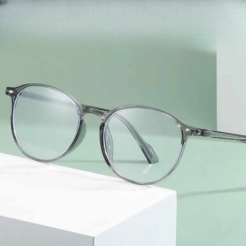 Women's Round Full Rim TR90 Prescription Glasses 81267 — view 1 | Rx Spectacle