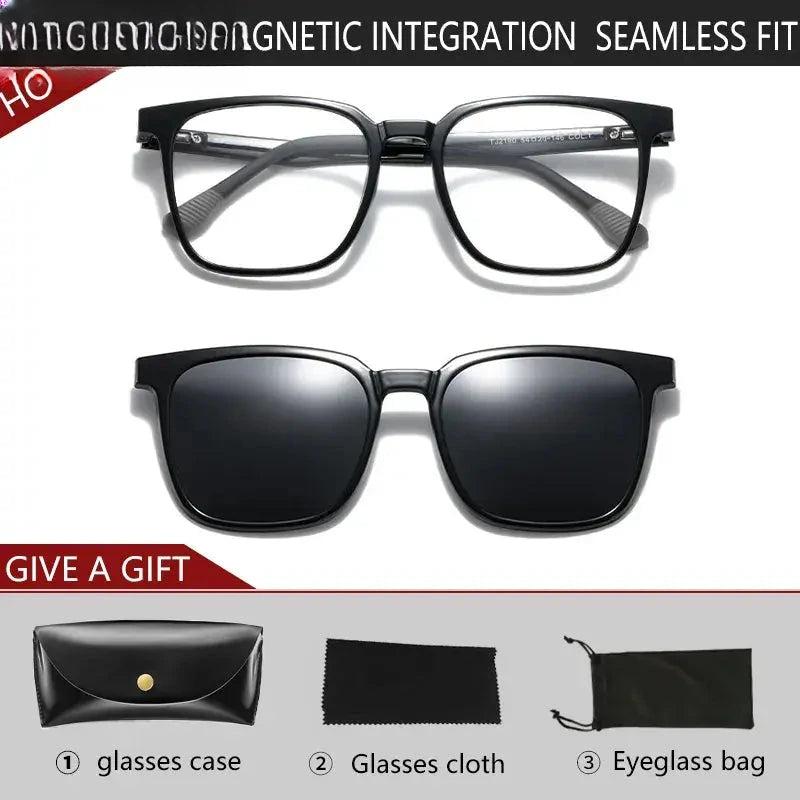 Unisex Square Full Rim Titanium Reading Glasses Tj2190 — view 7 | Rx Spectacle