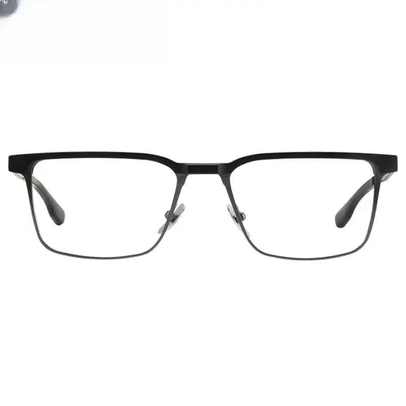 Men's Square Full Rim Titanium Prescription Glasses 151 — view 4 | Rx Spectacle