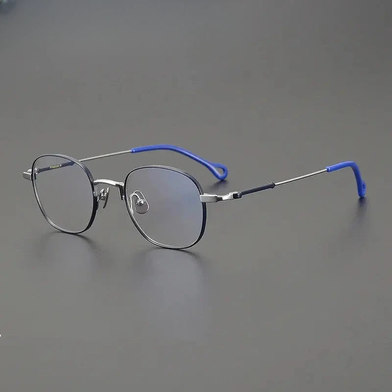 Unisex Round Full Rim Titanium Prescription Glasses 20469 — view 1 | Rx Spectacle