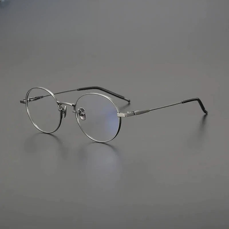 Unisex Oval Full Rim Titanium Prescription Glasses Gxyj1558 — view 4 | Rx Spectacle