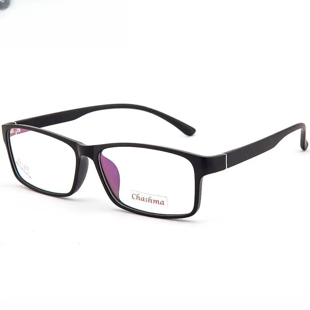 Men's Square Full Rim TR90 Prescription Glasses 6015 — view 3 | Rx Spectacle