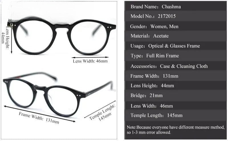 Men's Round Full Rim Acetate Prescription Glasses 2172015 — view 13 | Rx Spectacle