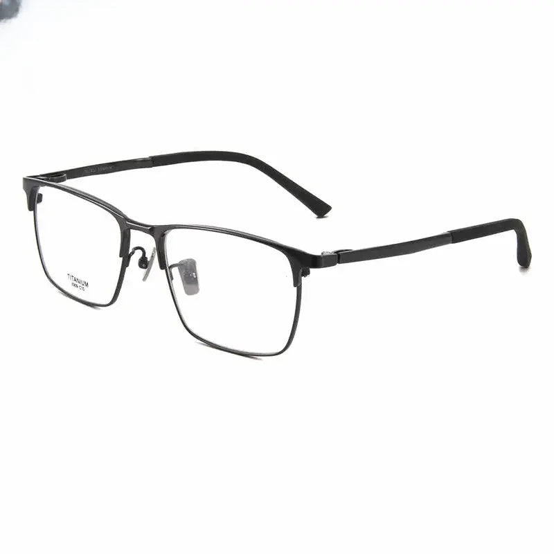 Men's Square Full Rim Titanium Prescription Glasses 886909 — view 3 | Rx Spectacle
