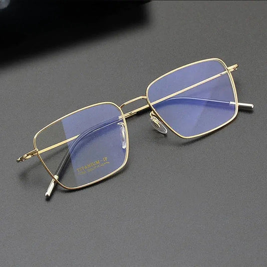 Men's Polygon Full Rim Titanium Prescription Glasses 760036 — view 1 | Rx Spectacle