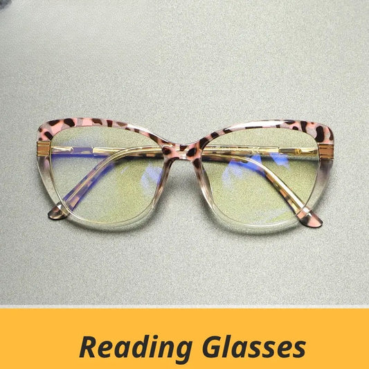 Women's Butterfly Full Rim Titanium Reading Glasses G2274 — view 1 | Rx Spectacle