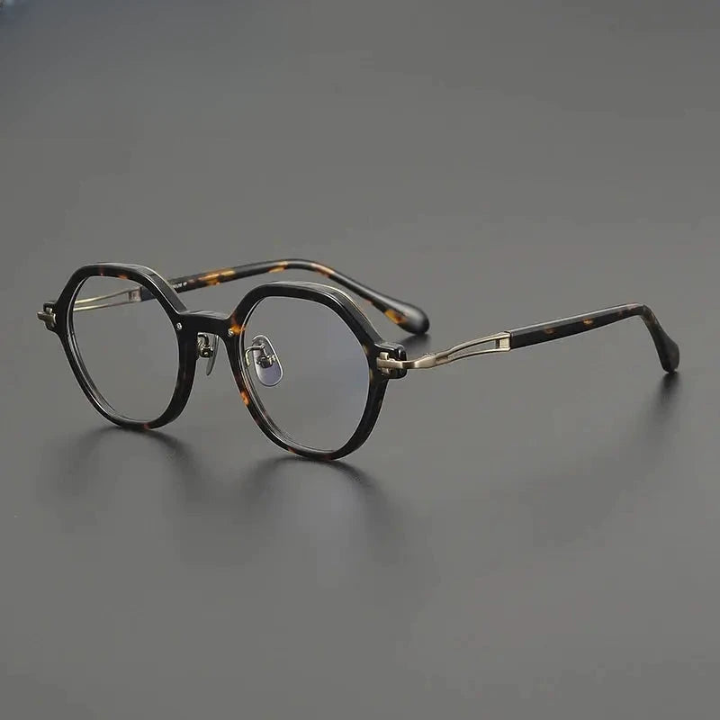 Unisex Oval Full Rim Acetate Flat Top Prescription Glasses G84721 — view 1 | Rx Spectacle