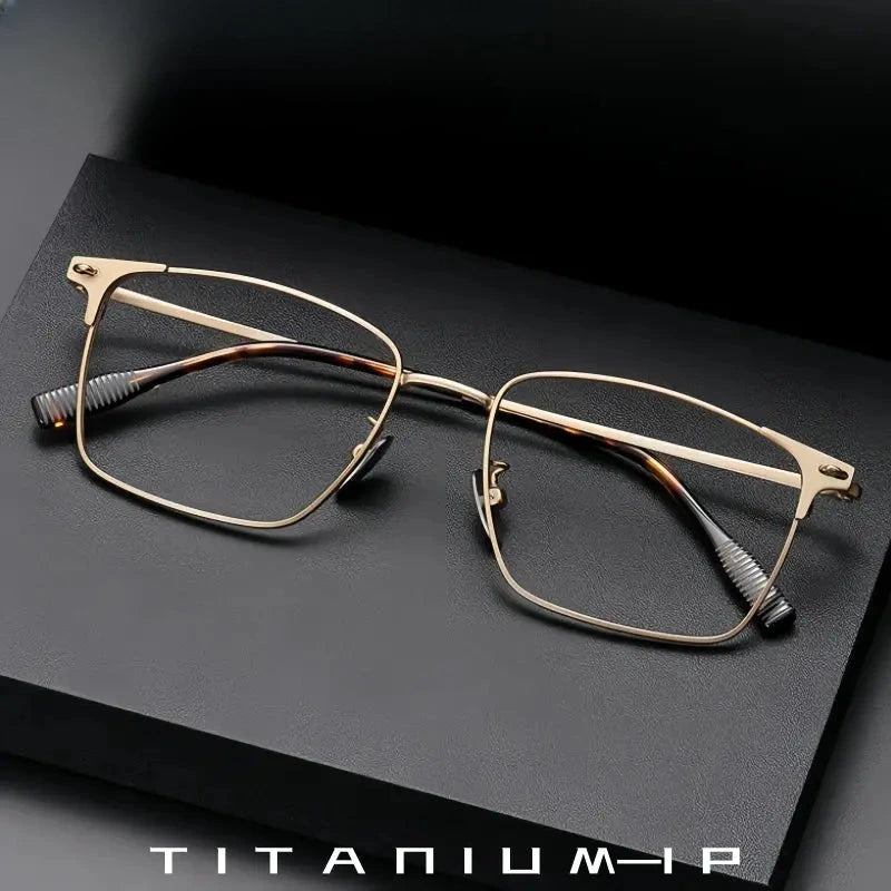 Men's Square Full Rim Alloy Prescription Glasses 810085 — view 1 | Rx Spectacle