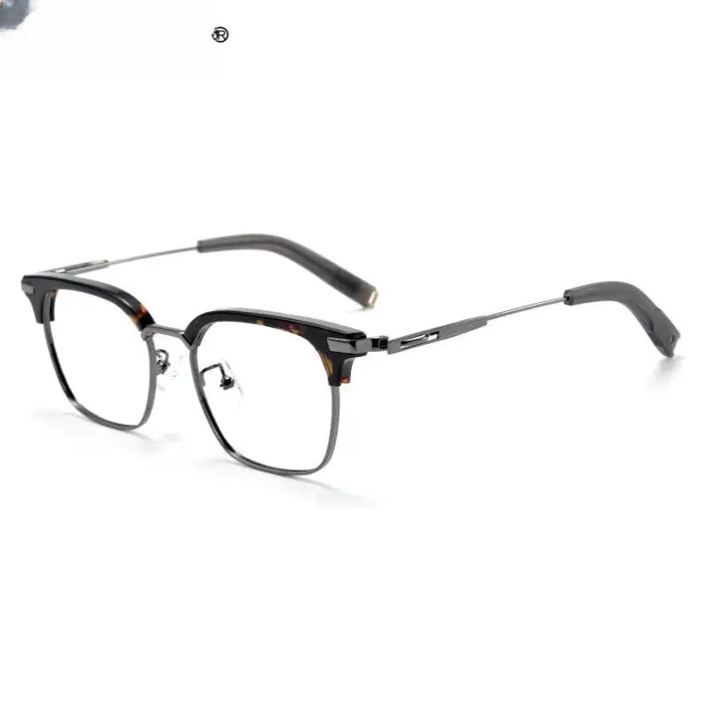 Square Full Rim Titanium Reading Glasses 19107 — view 5 | Rx Spectacle