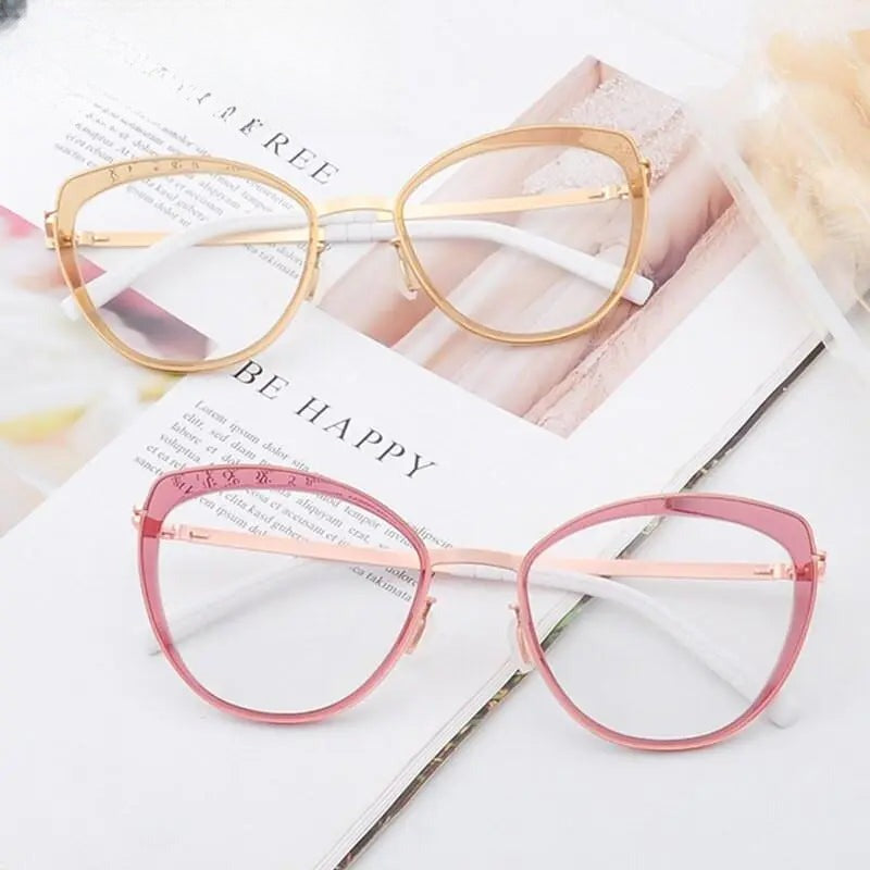Women's Cat Eye Full Rim Acetate Prescription Glasses 8908 — view 10 | Rx Spectacle