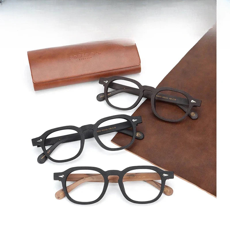 Men's Round Full Rim Acetate Prescription Glasses 818300 — view 1 | Rx Spectacle