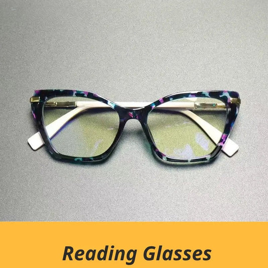 Women's Butterfly Full Rim Titanium Reading Glasses G2104 — view 1 | Rx Spectacle