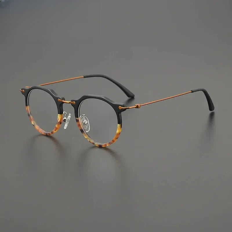 Unisex Square Full Rim Titanium Prescription Glasses G85905 — view 7 | Rx Spectacle