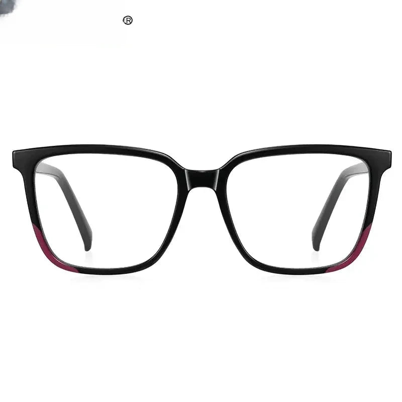 Women's Square Full Rim Plastic Reading Glasses Pfd2135 — view 3 | Rx Spectacle