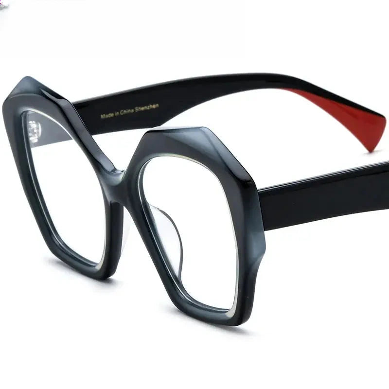 Women's Butterfly Full Rim Acetate Prescription Glasses 619359 — view 6 | Rx Spectacle