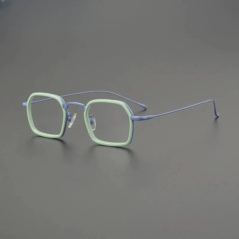 Women's Square Full Rim Titanium Prescription Glasses G85894 — view 4 | Rx Spectacle