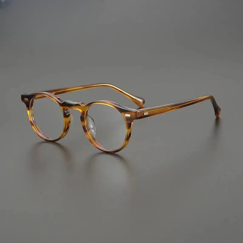 Unisex Round Full Rim Acetate Prescription Glasses Gxyj1481 — view 6 | Rx Spectacle