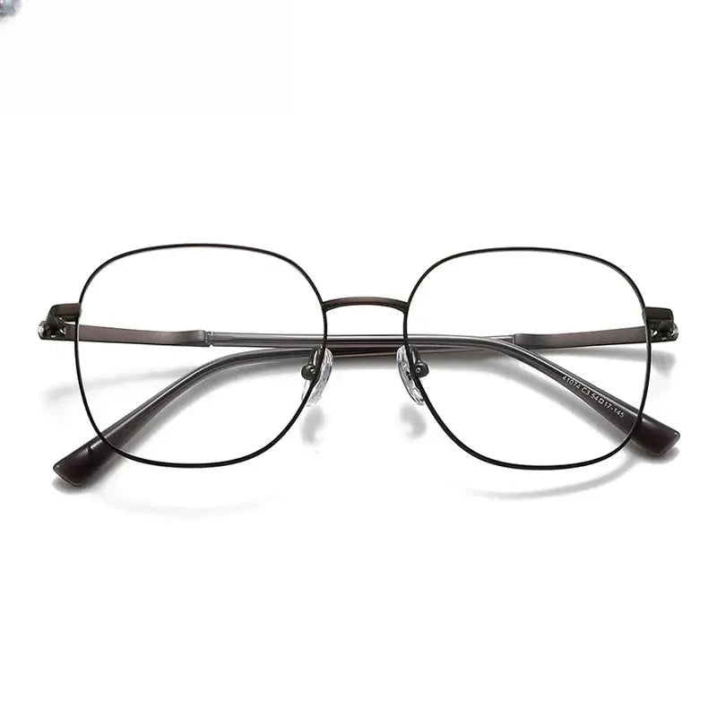 Unisex Square Full Rim Alloy Prescription Glasses 441074 — view 5 | Rx Spectacle