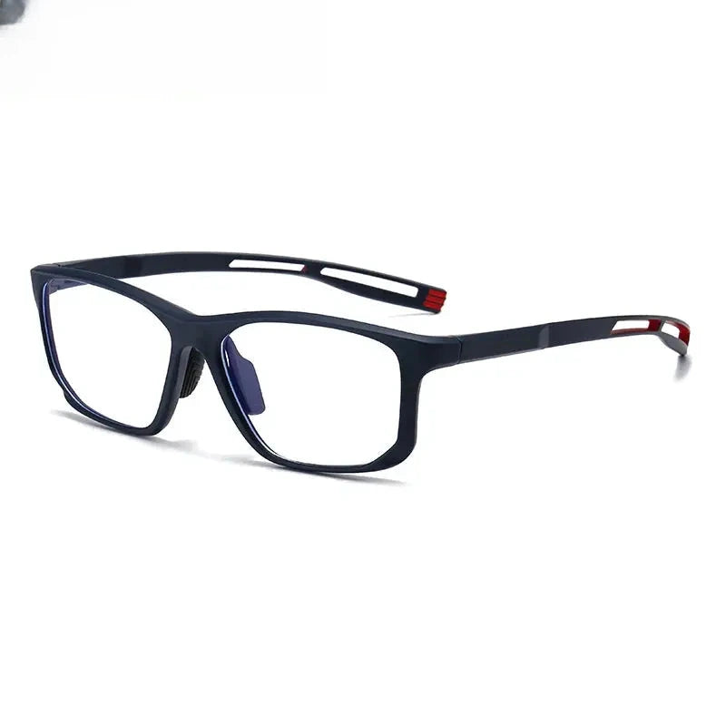Unisex Square Full Rim Titanium Prescription Glasses 883001 — view 7 | Rx Spectacle