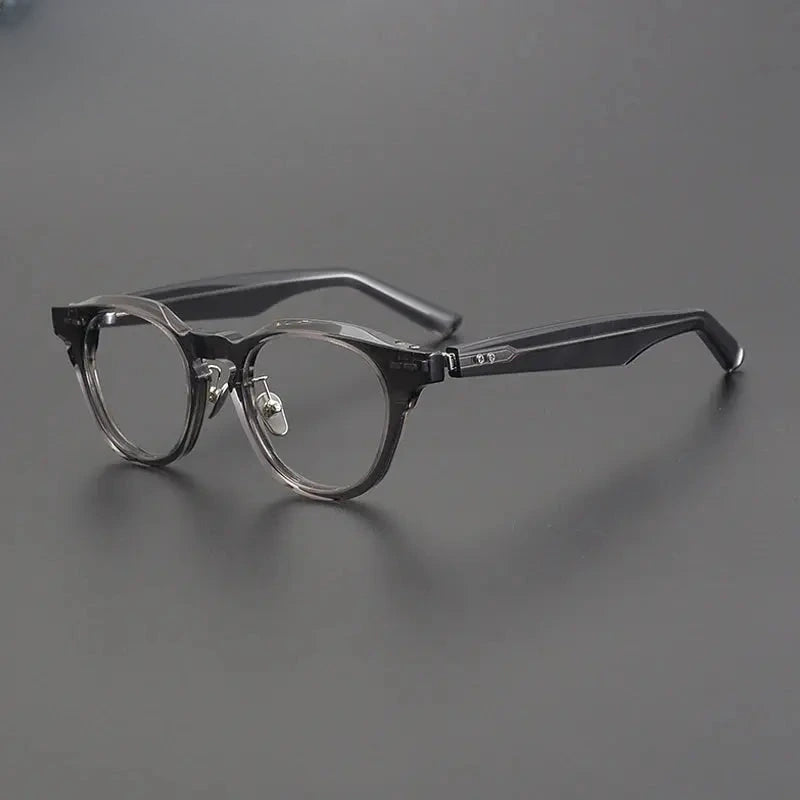 Unisex Round Full Rim Acetate Prescription Glasses Gxyj1189 — view 7 | Rx Spectacle