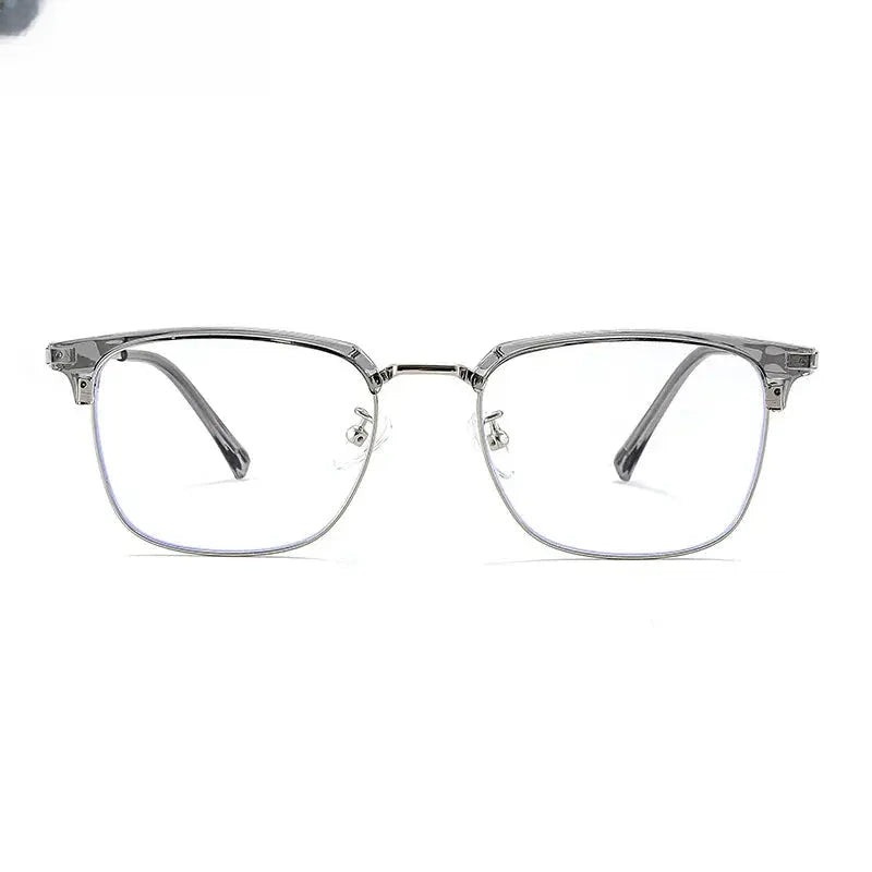 Men's Square Full Rim Titanium Reading Glasses 8026 — view 1 | Rx Spectacle